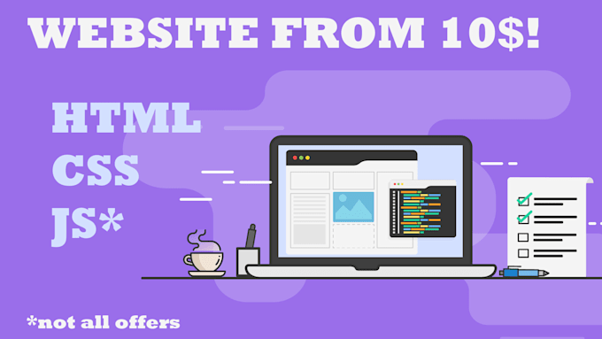 Make a website for you in pure ass html and css by Vladmed_27 | Fiverr