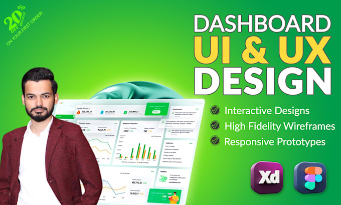 Create stunning dashboard design or admin panel ui ux by Sohaibraza ...