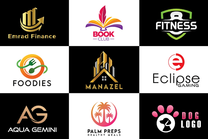 make a clever modern minimalist custom logo design with a source file