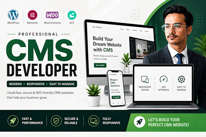 build a responsive wordpress website with elementor