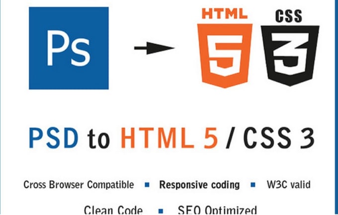 convert Psd to Html, Psd to html Responsive