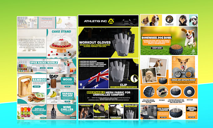 design professional amazon store front, brand store design