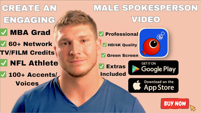 create a male spokesperson video