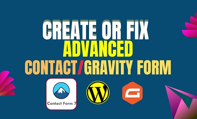 do setup or fix contact form 7, gravity forms for wordpress