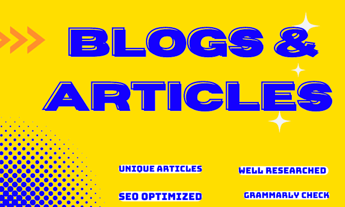 write contents for your blog