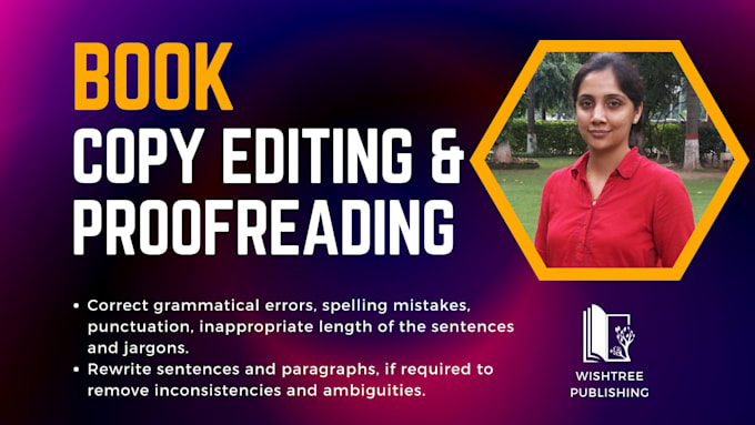 Do copy editing and proofreading for your book by Wishtree_pub | Fiverr