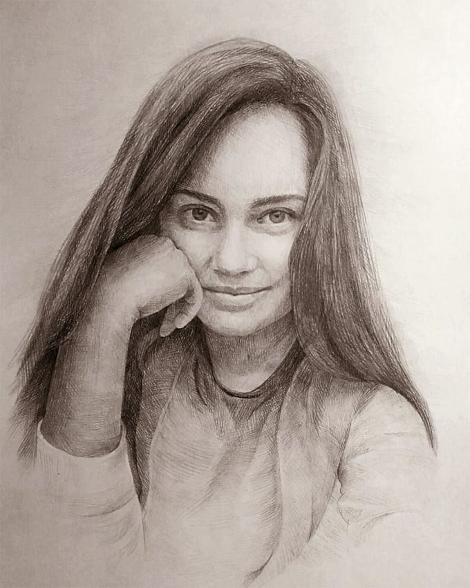 Draw realistic pencil sketch by Allursautseo Fiverr