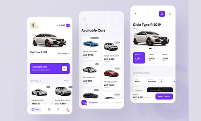 develop car rental app like turo for android and ios