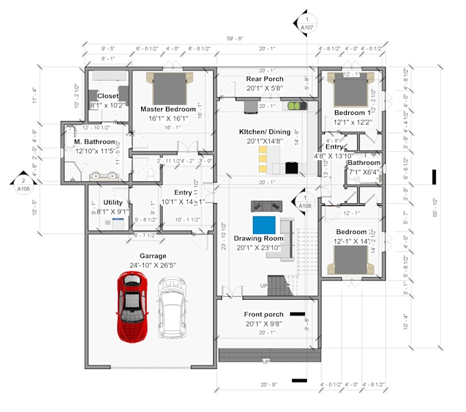 design floor, architecture, house plan drawing in autocad