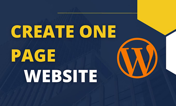 design responsive one page website with wordpress for you