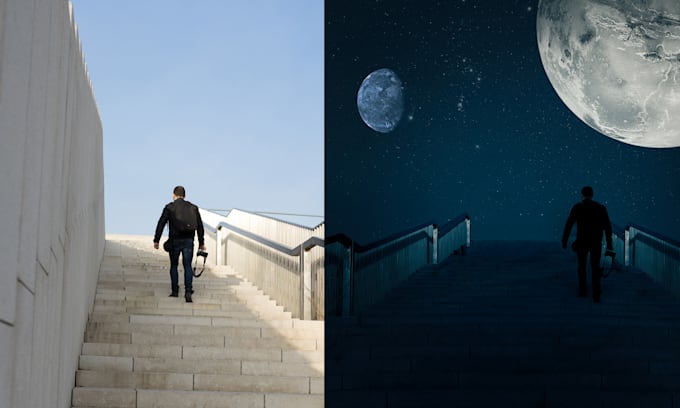 do photo composite, retouch, color grade, and manipulation