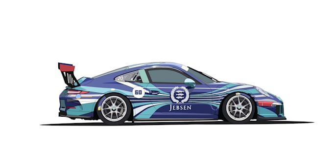 draw a detailed car vector