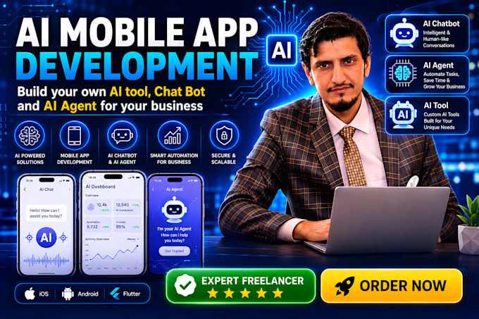 develop an ai mobile app using flutter for ios and android