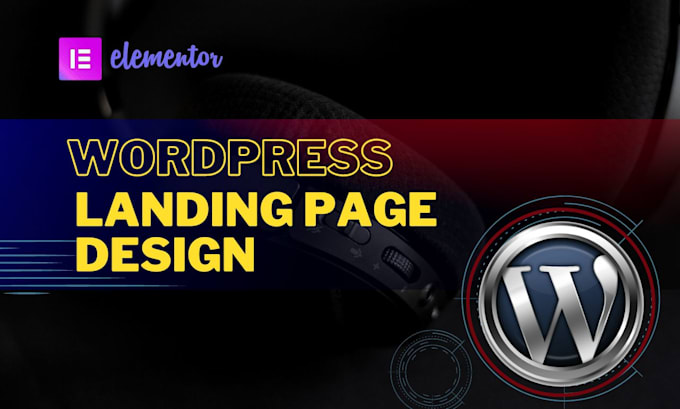 make a professional landing page design using elementor pro for your website