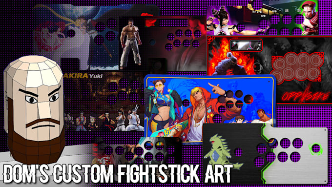 create artwork for your fightstick or arcade controller