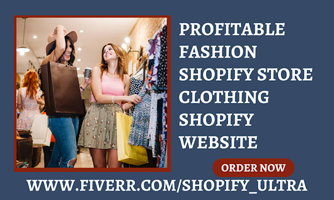 Design best fashion shopify store clothing website clothing - Main Image