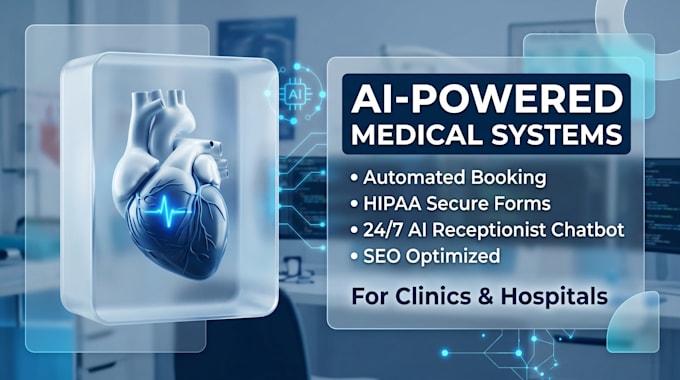 design an ai powered medical website with automated booking