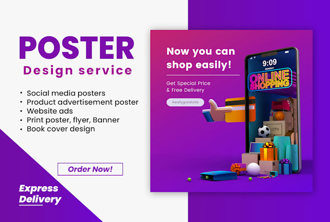 Create design flyer, poster, banner, social media post in canva and psd ...
