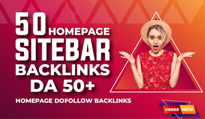 make SEO backlinks da50 homepage dofollow blogroll links
