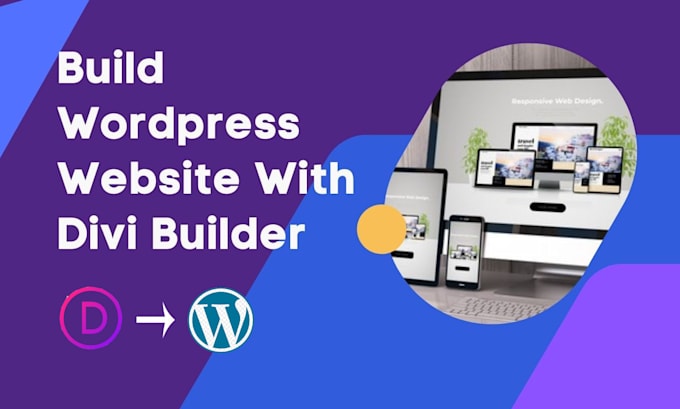 build wordpress website design with divi builder