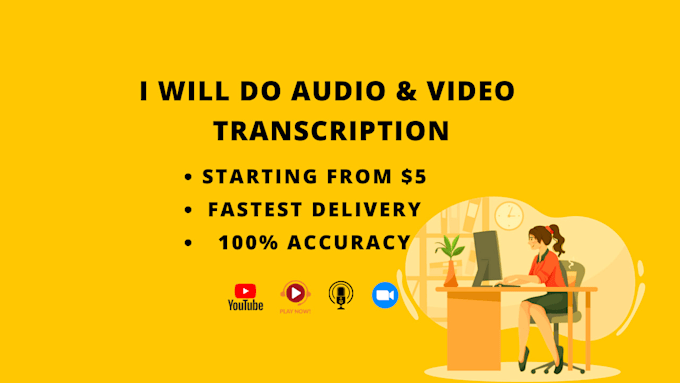 do audio video transcription