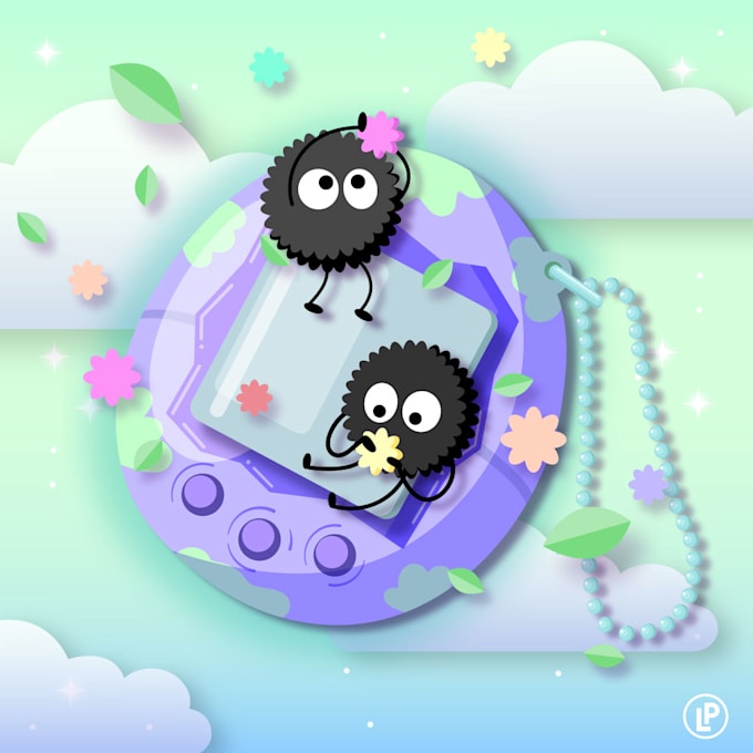 create for you, kawaii illustrations in vectors