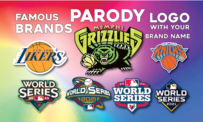 do custom mlb, parody, world series, and all star games logo with your name