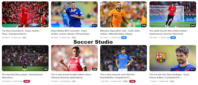 make a football soccer compilation highlight video and shorts for you