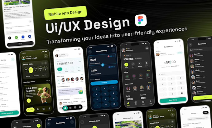 Do custom ios and android mobile app ui ux design and prototype in ...