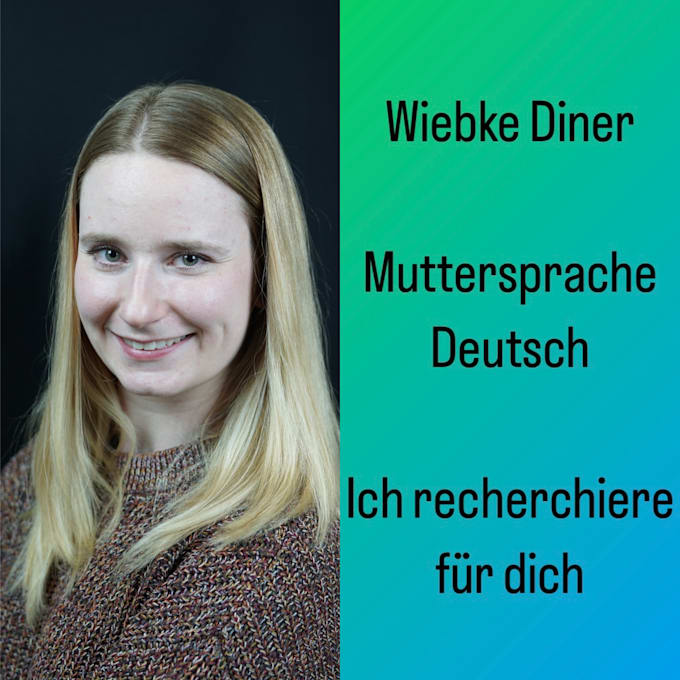 do extensive literature research for you in german