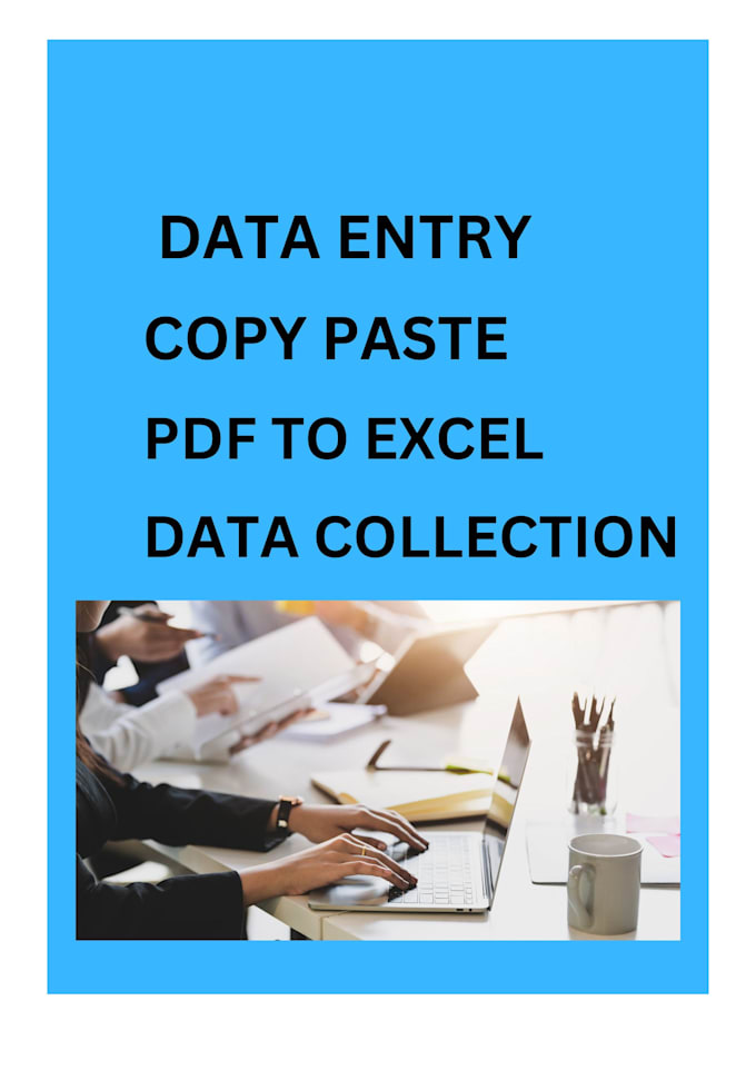 Do data entry, data entry typing work job, copy paste and excel data ...