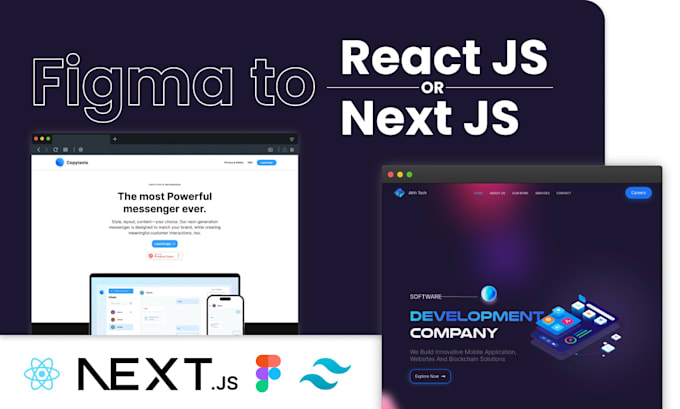 Build figma to next js or react js by Jaydeep0x | Fiverr