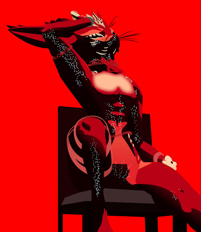 draw your vr chat furry avatar pictures into something digital
