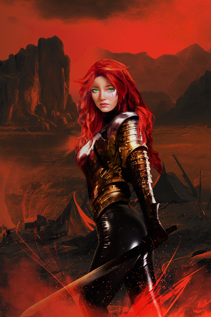create a beautiful character artwork for you