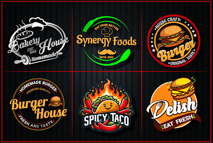make a fast food truck, bakery, cafe, pizza, burger, bbq, restaurant logo