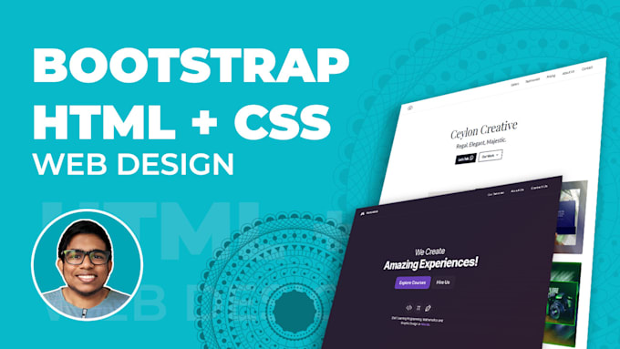 Design a responsive html css bootstrap website for you by ...