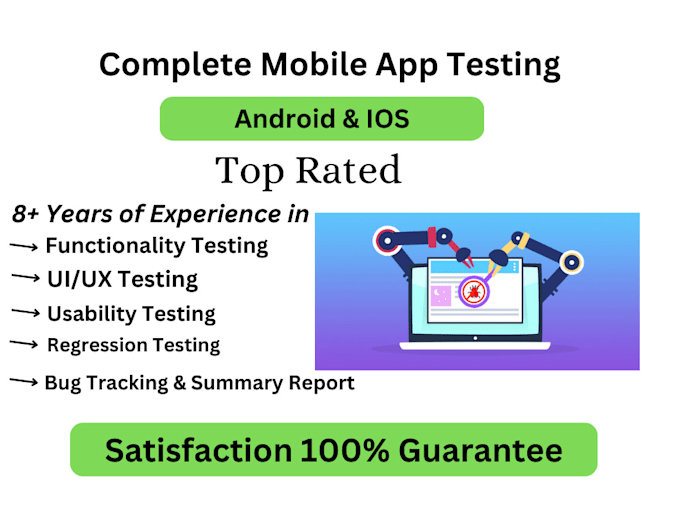 qa testing software testing of your android or ios app