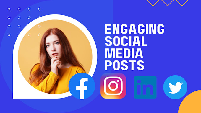 Create engaging social media posts for facebook, instagram, linkedin ...
