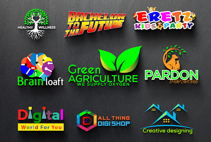 design stunning 2d 3d custom logo design for your brand or company