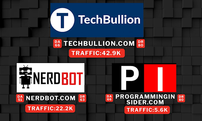 do guest posting nerdbot, techbullion, programminginsider