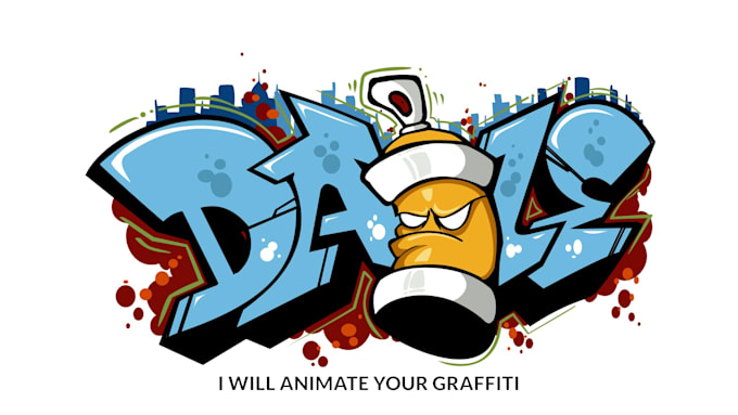 animate your graffiti text logo
