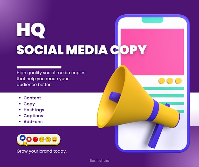 Write engaging copies for your brand by Barinishtha | Fiverr