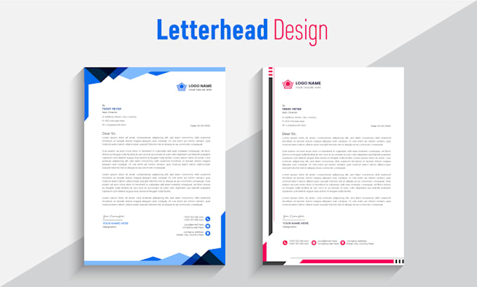 corporate business letterhead design