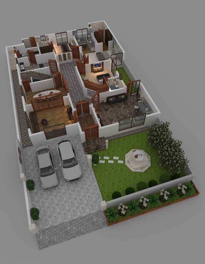 Creare planimetria architettonica 2d, planimetria 3d