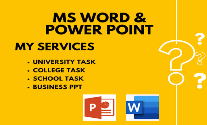 Create ms word assignment and powerpoint presentation by Shahzad_1o ...