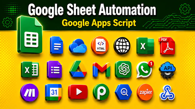 automate google sheet, apps script, gmail, forms, sheets, drive, API