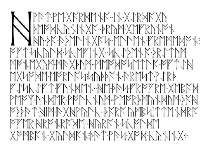 Anglo-Saxon Runes Word Mat - Anglo-Saxon Runes Word MatSaxons Runes Display