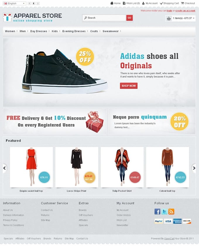 design your wordpress best online store