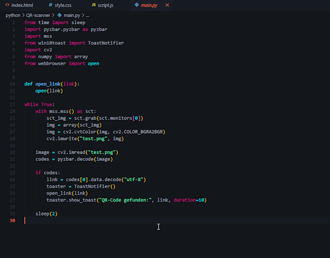 Code you a small python script by Monaco07 | Fiverr