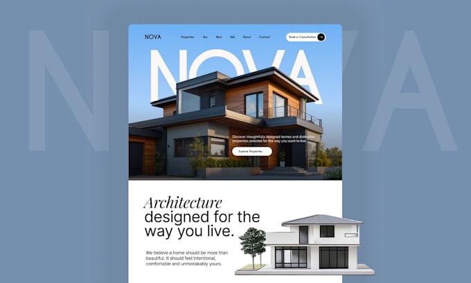 design a modern website UI UX in figma